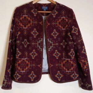 Pendleton Women's Cropped Boxy Wool Jacket
